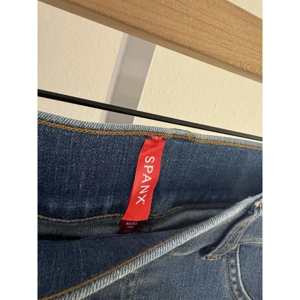 Spanx Flare Jeans Vintage Indigo 20456Q Petite Size M NWT